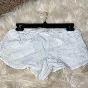 White cover up shorts